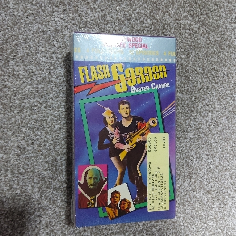 Flash Gordon  buster crab sealed vhs 12 episode set 1991 re release